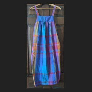 Vintage Colorful Plaid Summer Dress